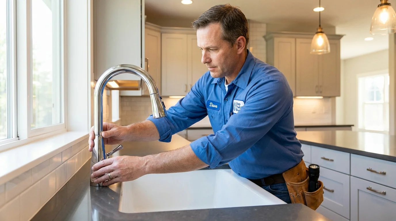 Kitchen faucet installation by Johns Plumbing LLC in Canyonville